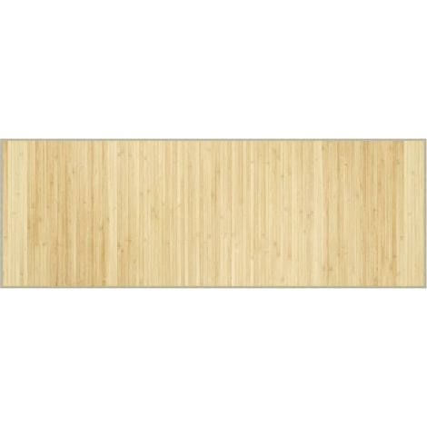 Tapis de sol,Tapis rectangulaire naturel clair 70x200 cm bambou CFW846805 (1/5)