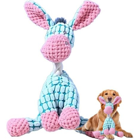Unzerbrechliches Kauspielzeug für Hunde mit Quietscher - Ideal für Hunde mit starkem Kaubedürfnis, langlebiges Spielzeug für kleine und mittelgroße Hunde.