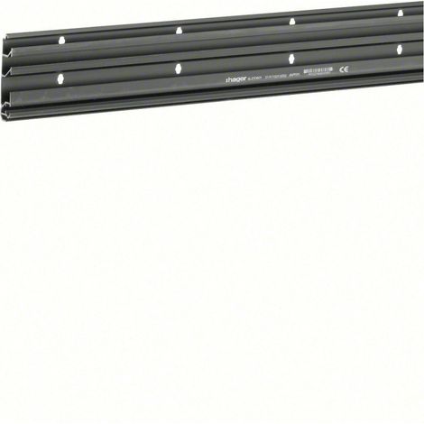Socle pour plinthe SL 20x80mm 2m Noir HAGER SL200801 (1/2)