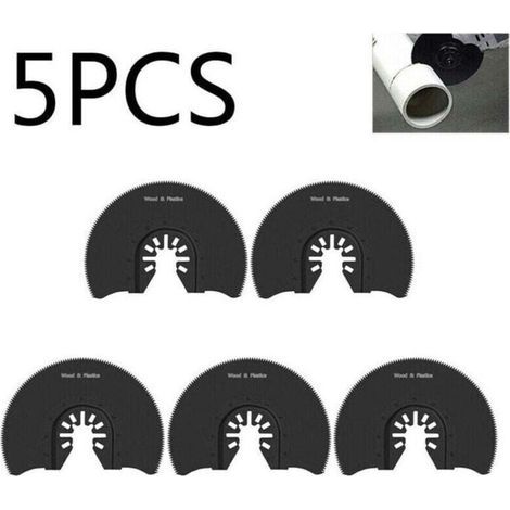 pièces Segment lame de scie métal universel carbure demi-cercle lames de scie oscillantes pour couper le bois plastique métal ouvertures (1/4)
