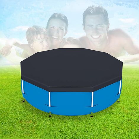 Swimming pool cover, swimming pool tarpaulins, rain cover, round swimming pool protection cover (1/5)