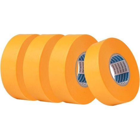 Rouleaux Ruban de Masquage Peinture,24 mm x 50 m Ruban Ruban de Masquage,Rouleau Bande Adhesive Amovible Ruban de Masquage pour Peindre, Vernir (1/5)