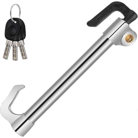 Antivol de volant universel pour voiture, canne antivol avec 3 clés, en acier inoxydable, pour voiture/t (1/5)