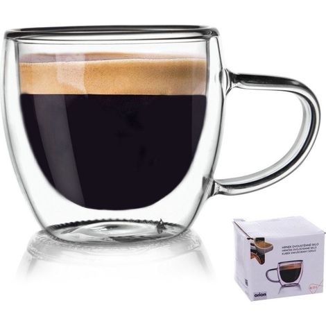 Verre isotherme à double paroi pour double expresso 100 ml (1/3)