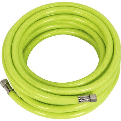 Sealey Air Line Hose High Visibility 10m x 8mm with 1/4BSP Unions AHFC10