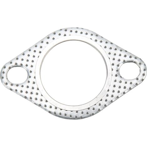 Joint d'échappement de 1,75 pouce, joint de à 2 trous en acier Collecteur de tuyau de descente du collecteur d'échappement universel pour diamètre intérieur 1,75"/ 45 mm