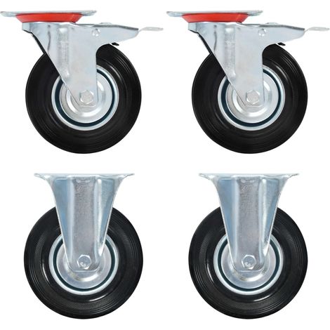 Casters 4 pcs 125 mm vidaXL