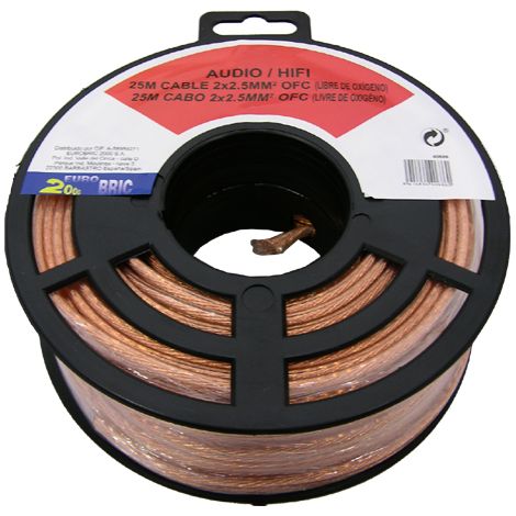 25m cable audio libre de oxigeno 2x2,5mm²