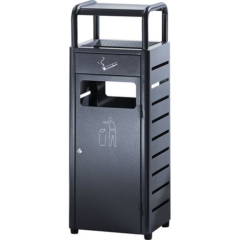 Probbax, Combiné cendrier-poubelle, capacité 20 l, l x h x p (1/4)