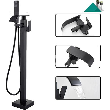 Robinet de baignoire, construction en laiton, design sur pied, Robinet de baignoire A (1/2)