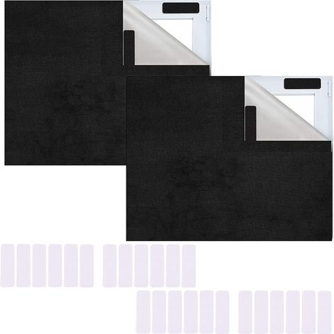 Store occultant sans perçage - 300 x 145 cm - Film occultant portable - Pour toit - 100 pièces - Avec 12 bandes adhésives - Pour chambre à coucher, chambre d'enfant, loft, camping-car, (1/5)