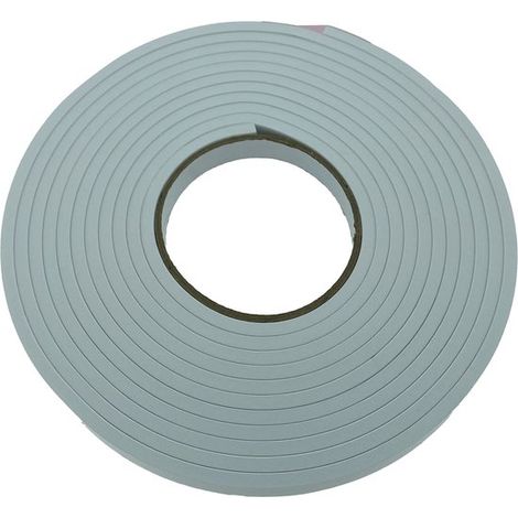 Bande de mousse autocollante pour portes et fenêtres - 5 m x 15 mm - Blanc - Coupe-froid - Isolation (1/3)