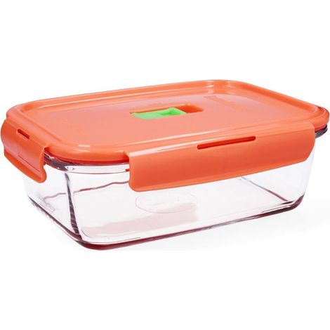 Luminarc Pure Box Holy Contenitore Rettangolare Ermetico Vetro 19x13x7,3cm - 122cl Bicolor (1/5)