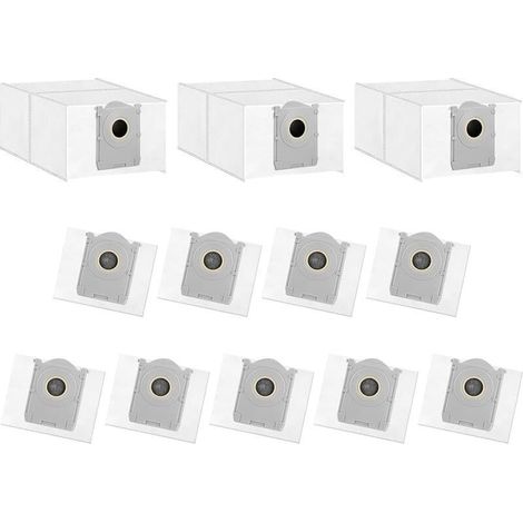 TOSAVGA 12-Pack Vacuum Cleaner Bags for Ecovacs DEEBOT X8 Omni/X8 Pro Omni/T50 Omni/T50 Pro Omni/T50 Max Pro Omni/T80 Omni/X9 Pro Omni/T30C Pro Omni Robot Vacuum Cleaner, 3.6L Capacity Replacement Par (1/5)