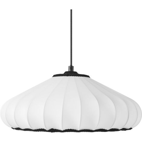 Lampada a sospensione di design moderno Plafoniera in nylon sintetico Paralume bianco Zulia