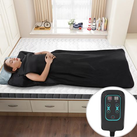 Couverture de sauna infrarouge - 500W - Réglable 30-70°C - Minuterie 20-60 min - Antirouille - Plieuse - Pour maison, spa (1/5)