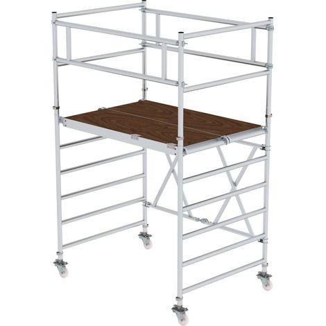 Günzburger Steigtechnik Echafaudage pliant 1,35 x 1,8 m Hauteur de plate-forme 1,8 m - 115200 (1/2)