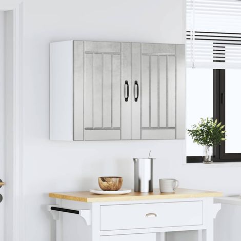 Maison Exclusive - Pensile da Cucina Lucca Grigio Cemento in Legno Multistrato