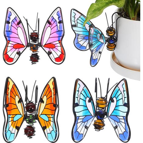Stück Hängedekoration für Blumentopf aus Eisen und Glas