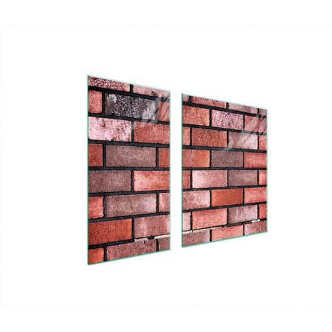 PIASTRA PROTETTIVA IN VETRO PER STUFA 90x52 MATTONE (1/5)