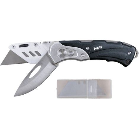 Set di coltelli kwb 016990 corpo metallico chiusura sicurezza