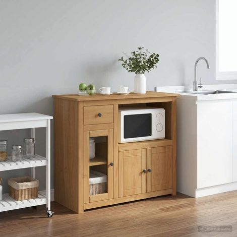 Madia per Microonde PANAMA Cera di Miele 99.5 x 44 x 86.5 cm vidaXL (1/5)