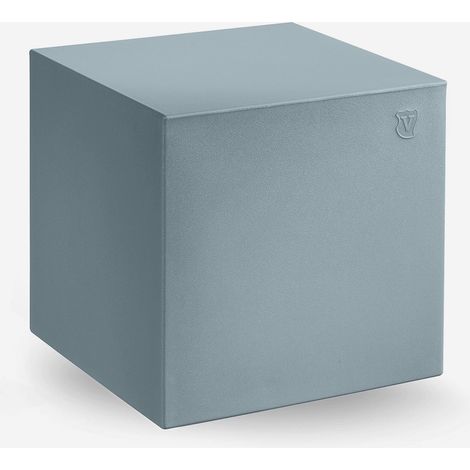 Outdoor Würfel-Pouf aus Polyethylen für Bar und Garten Blok 40 - Hellblau