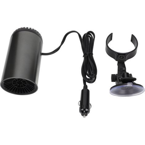 Souffleur d'air chaud pour voiture en forme de tasse Chauffage rapide Mini radiateur rotatif à 180° avec support pour voitures (1/5)