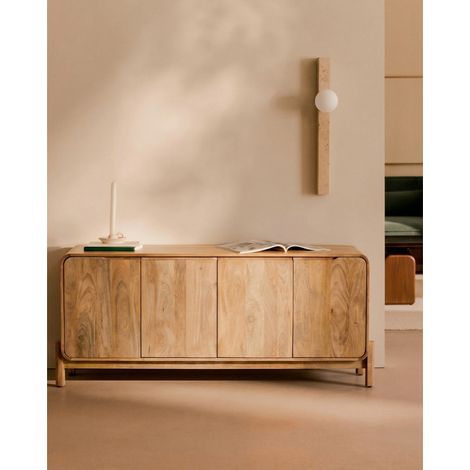 Kubo - Buffet 4 portes en bois de manguier massif (1/5)