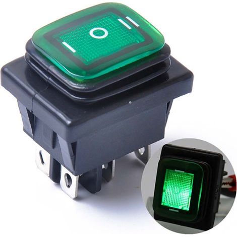Interrupteur à bascule étanche 12V 6 broches pour bateau voiture LED, verrouillage marche-arrêt-marche (1/4)
