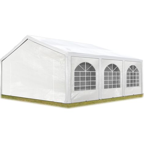 Carpasol – Tente barnum de réception 5x6 m – Bâches en polyéthylène 450 N – Structure en acier galvanisé – Protection contre le vent et la chaleur