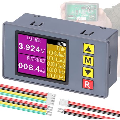 TS457 Einsteiger-Multimeter zur Messung von Innenspannung und -widerstand, Kelvin-Methode, 4-Leiter-Profigerät, Gerät zur Messung des Innenwiderstands (1/5)
