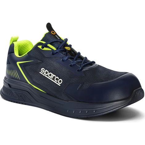 SPARCO SCARPE TURBO NUBUCK SNAP - Colore: Blue marine / Lime - Taglia: 47 (1/4)