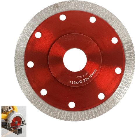 1 Pièce Disques Diamant 115 mm x 22,23 mm, Disque Diamant Carrelage Extra Fin pour Carrelage, Grès Cérame, Marbre, Granit, Céramique et Pierre Naturelle, Accessoire pour Meuleuse d’Angle Compatible (1/5)