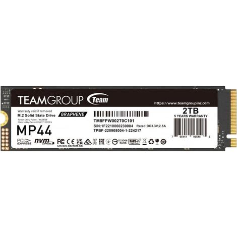 Team Group MP44 2 TB M.2 PCI Express 4.0 NVMe (SSD Team MP44 M.2 2TB PCIe G4x4 2280)