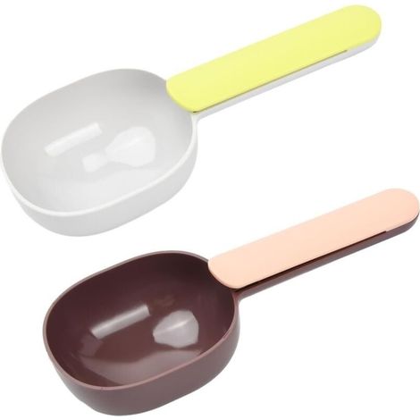 Lntyq 2 Pieces Spoon of Cats in Plastic, Shovel to Food in Plastic for Cat, Shovel of supply Pecherie for Cats and Dogs for the Food in Keeps and the Food Dry (1/5)