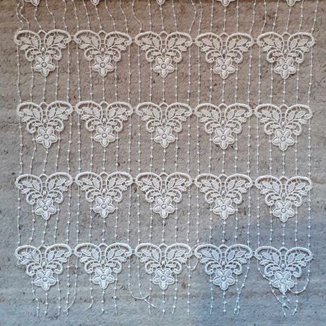 Modulable esprit floral Ecru 45x180 cm