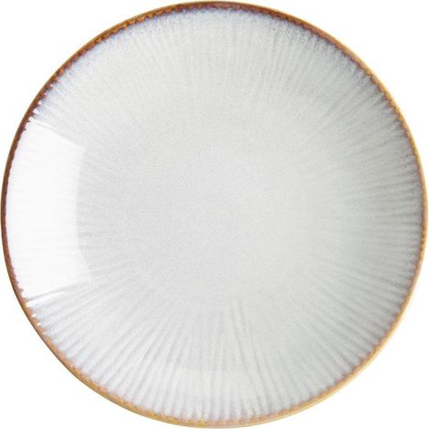 Assiettes Creuses Drift En Relief Gris 260mm (Lot de 4) - Ref FU197 - Olympia (1/5)
