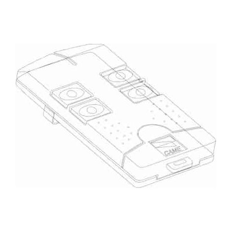 Carcasa para transmisor de control remoto de radio control T154 de repuesto CAME 119RIR063