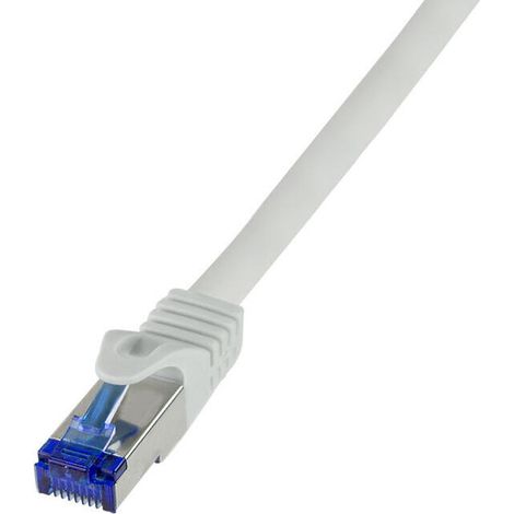 Cable de conexión LogiLink Ultraflex Cat.6A S/FTP de 2 m, gris, 10 Gb PoE++ ghmt (1/4)