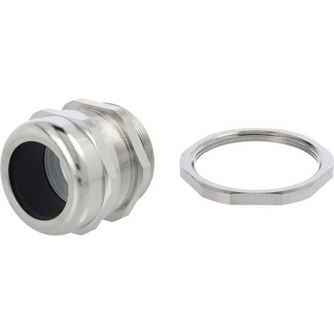 LAPP Verschraubung mit Gegenmutter M50x1,5 Messing (CuZn) vernickelt Gewindelänge 10,0mm - 1 Stück