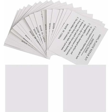 Lot de 50 patchs de réparation 5,5 x 6,5 cm – Rustines transparentes pour piscines, matelas, bouées – Solution durable et étanche (1/5)