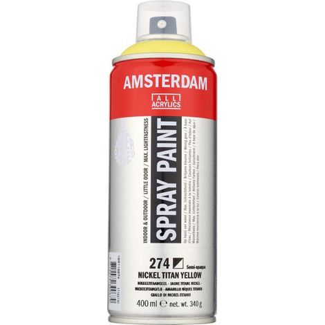Bombe de peinture Amsterdam 400ml jaune titane nickel (1/2)