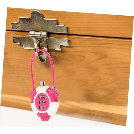 Serrures De Tiroir D'Armoire Cadenas À Combinaison Pour Bagages Câble De Verrouillage De Sécurité Serrure De Tiroir Serrures De Bureau Pour Tiroirs Serrure D'Armoire Robuste (1/5)