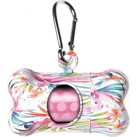 Dispenser porta sacchetti igienici in plastica con rotolo modello Pop per cani