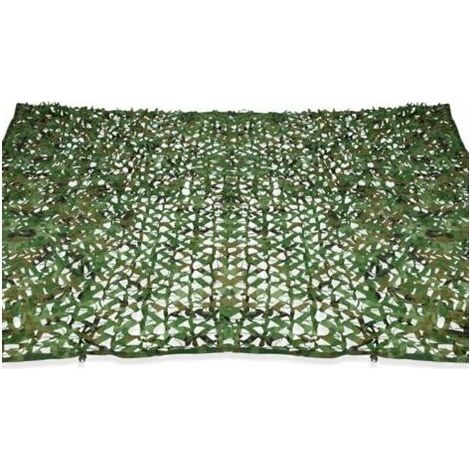 Voile d'ombrage rectangulaire design ombrière camouflage 3x5 M treillis vert-INHHUB (1/5)