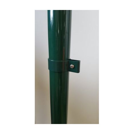 Cloture & Jardin – Colliers simples de fixation pour poteaux ronds 48mm – Lot de 6 – Fixation universelle pour grillage rigide – Couleur vert