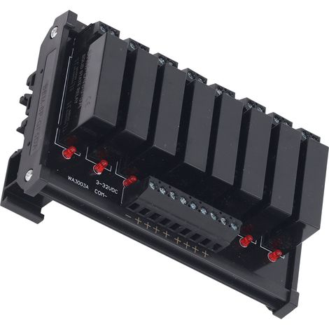Relais Statique 8 Canaux 5-8A 24-480VAC, Module SSR Rail DIN, Entrée 3-32VDC, Commande de Charge (1/5)