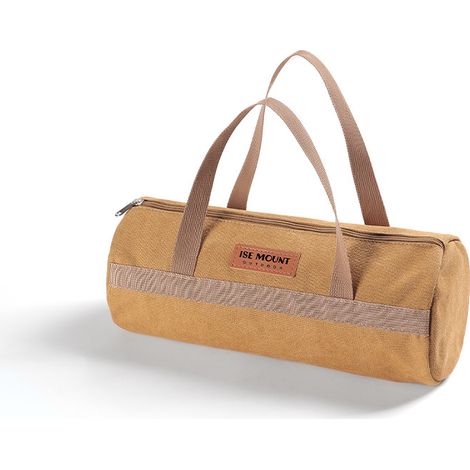 Caisse a Outil Vide, Petit Sac à Outils, Trousse a Outils Multifonctionnel Portable, Sacs à Outils en Toile à Fermeture éclair (Jaune)