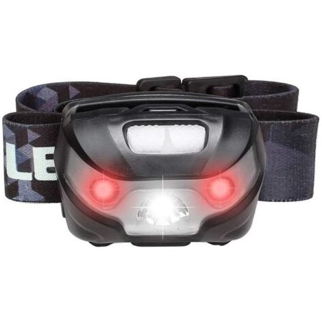 BUNTHAUS (Noir) Lampe frontale rechargeable USB, lumière forte, étanche, pour la pêche, l'équitation, le cyclisme en plein air, le camping (1/4)